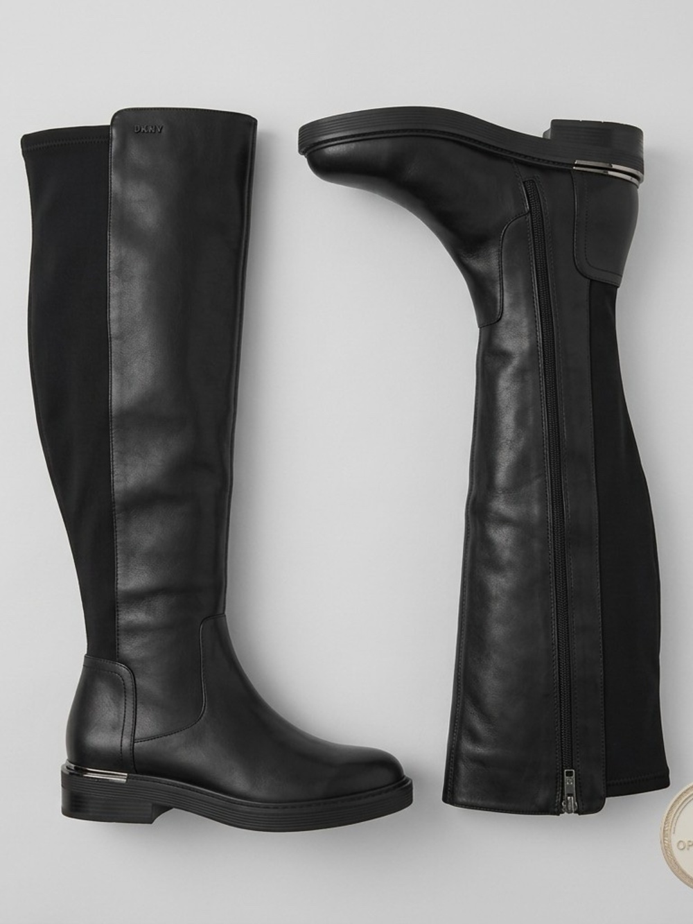 DKNY Winsloe Over The Knee Boots Women Black Size 10 Open Box